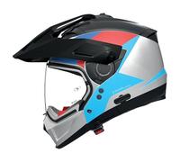 Nolan N70-2 X 06 Turbine Helmet, schwarz/weiß/blau, XL (62)