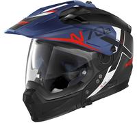 Nolan N70-2 X Bungee N-Com Helmet, black-blue, size 2XS for Men
