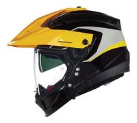Nolan N70-2 X Convinto Full Face Adventure Motorcycle Helmet - Black/Grey/Yellow