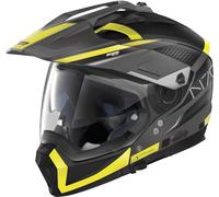 Nolan N70-2 X Earthquake 2023 N-Com Helmet, grey matt/yellow, size XS (55)