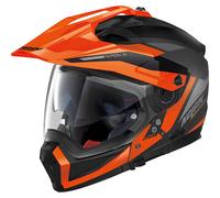 Nolan N70-2 X ECE 22.06 Motorcycle Helmet - Stunner N-Com Flat Black / Orange