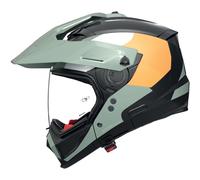 Nolan N70-2 X Selvado Adventure Motorcycle Helmet - Matt Green/Black/Orange