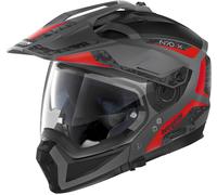 Nolan N70-2 X Torpedo 2023 N-Com Helmet, grey-red, size S for Men