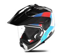 Nolan N70-2 X 06 Turbine Helmet, black-white-blue, size M for Men