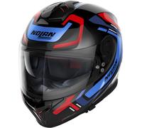 Nolan N80-8 Ally N-Com Helmet, black-red-blue, size 2XS 53 54 for Men