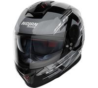 Nolan N80-8 Meteor N-Com Helmet, black-grey, size 2XL for Men