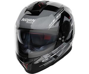 Nolan N80-8 Meteor N-Com Helmet, black-grey, size XL for Men