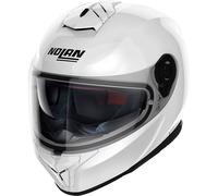 Nolan N80-8 N-Com Motorcycle Motorbike Helmet - Classic Metal White