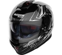 Nolan N80-8 Turbolence N-Com Helmet, black/grey/silver, size XL (62)