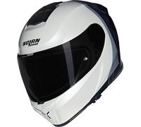 Nolan N80-8 Verniciatura Speciale N-Com Helmet, black-white-beige, size S for Men