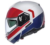 Nolan N90-3 06 Roboto Flip-Up Helmet White/Red/Blue XL