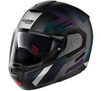 Nolan N90-3 Laneway N-Com Helmet, black matt/purple, size S (56)