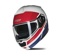 Nolan N90-3 Roboto Flip Up Motorcycle Motorbike Helmet - White / Red / Blue
