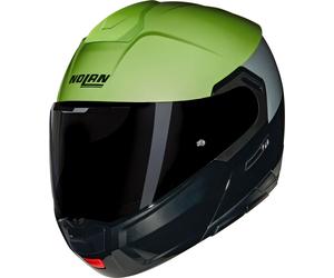 Nolan N90-3 Verniciatura Speciale 341, flip up helmet M Black/Light Green/Light Grey