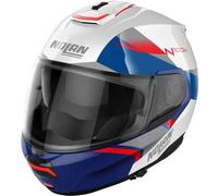NOLAN NOLAN - Helmet N100-6 Paloma N-Com Metal White / Red / Silver / Blue / Metal Cayman Blue XL