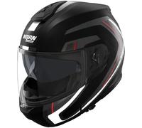 Flip-Up Helmet Nolan N100-6 RADIANTE 357 Nero / Argento / Rosso