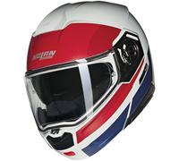 Flip-Up Helmet Nolan N90-3 ROBOTO 345 Bianco / Rosso / Blu