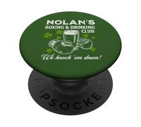 Nolan’s Boxing & Drinking Club Design - Funny Irish Wit PopSockets Adhesive PopGrip