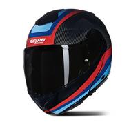 Nolan X-1005 Ultra Carbon Gran Tour Flip Up Motorcycle Helmet - Carbon/Red/Blue