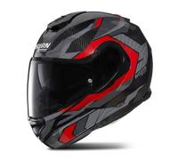 Nolan X-1005 UC Ritmo Modular Helmet Carbon/Red/Lava GreyXS Carbon,Red,Lava Grey