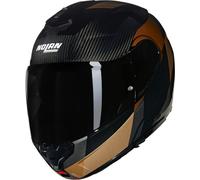 Nolan X-1005 Ultra Carbon Sportivo N-Com Helmet, black-brown-beige, size 2XS for Men