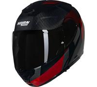 Nolan X-1005 Ultra Carbon Sportivo N-Com Helmet, black-red, size M for Men