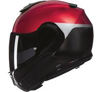 Nolan X-1005 Ultra Carbon Verniciature Speciale 341, flip up hel XL Black/Dark Red/Light Grey