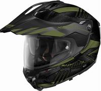 Nolan X-552 Ultra Carbon Wingsuit N-Com Helmet, black matt/green, size S (56)
