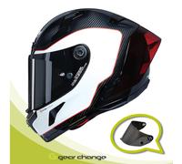 Nolan X-804 RS Ultra Carbon Asso Di Picche 343, full face helmet M Black/White/Red