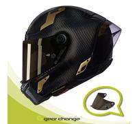 Nolan X-804 Rs Ultra Carbon Aureo Full Face Helmet Black M