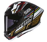 Nolan X-804 RS SBK World Superbikes Carbon White Gold Red Motorcycle Race Helmet