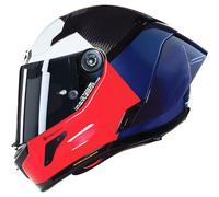 Nolan X-804 RS Ultra Carbon Blocco Motorcycle Helmet - Carbon/Red/White/Blue