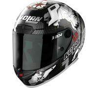 Nolan X-804 RS Ultra Carbon Checa, full face helmet XL Black/White/Grey