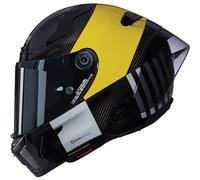 Nolan X-804 RS Ultra Carbon Combo Gara Motorcycle Helmet - Carbon/Yellow/Grey