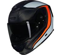 Nolan X-903 Ultra Carbon Intrigo N-Com Helmet, black-grey-orange, size S for Men