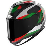 Full-Face Helmet Nolan X-904 U.C. CALIBRO 346 Carbonio / Argento / Verde / Rosso