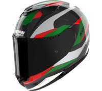 Full-Face Helmet Nolan X-904 U.C. CALIBRO 346 Carbonio / Argento / Verde / Rosso