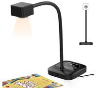 Nolansend 4K Visualiser for Teaching, USB Document Camera, PC Viewers for Classroom with LED Light, Auto Focus, Image Invert, Fold, for Classroom visualisation, Online Teaching, Learning Work