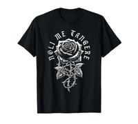 Noli Me Tangere Rose Barbed Wire Gothic Latin Flower T-Shirt