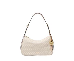 Nolita Medium Signature Logo Shoulder Bag - female - Michael Kors - Shoulder Bags - Beige - ONE SIZE - Bags ONE SIZE