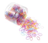 NOLITOY 1 Box Colorful Small Elastic Rubber Bands for Pets Strong Stretchy Hair Ties for Cat and Dog Grooming Lightweight Headdress Accessories for Braids Dreadlocks Ponytails and DIY
