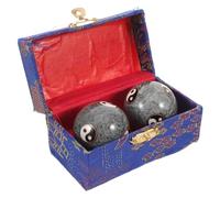 NOLITOY 1 Pair Baoding Balls for Hands 42Mm Chinese Health Massage Balls with Yin Yang Design for Hand Grip Strengthening, Sensory Exercise, and Deep Tissue Relaxation