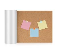 NOLITOY 1 Roll of Cork Board Self-Adhesive Cork Sheet Roll Sturdy Easy to Use for Office Spaces and Sports Venues