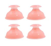 NOLITOY 1 Set 4pcs Silicone Cupping Therapy Tools Elastic Vacuum Cupping Cups (Random Color)