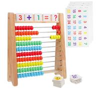 NOLITOY 1 Set Abacus Math Learning with Beads and Number Cards Counting for Preschoolers and Kindergarteners Enhance Early Math Skills and Fun