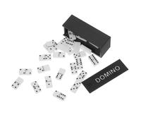 NOLITOY 1 Set Dollhouse Miniature Dominoes Set Mini Domino Blocks Toys with Storage Box for Kids Educational and Travel Games Dollhouse Accessories