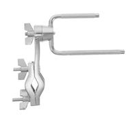 NOLITOY 1 Set Drum Expansion Clamp, Cowbell Mount Clamp with U Shaped Rod | Drum Rack Extension Holder, Great for Jazz, Rock, Latin Percussion, Metal Build for Durability, Easy Clamp-On Installation