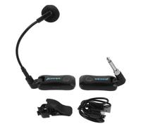 NOLITOY 1 Set Wireless Instrument Microphone Clip On Mic for Trumpet Erhu | 2.4G UHF Clip Microphone, 98ft Range & 6.35mm Jack, Quick Setup, Works with Alto Sax Or Horn
