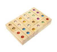 NOLITOY 1 Set Wooden Gemstone Stacking Blocks Colorful Educational for Building Blocks for Imagination and Interaction