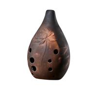 NOLITOY 10-holes Chinese Xun Instrument Ceramic Ocarina Ancient Music Flute for Beginners Professional Performance in, Suitable for Adults and Students Random Style